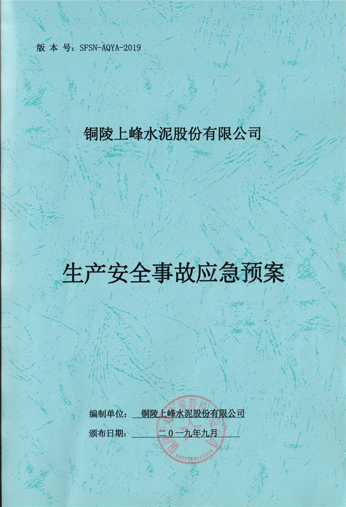2019年銅陵上峰水泥股份有限公司生產安全事故應急預案.jpg